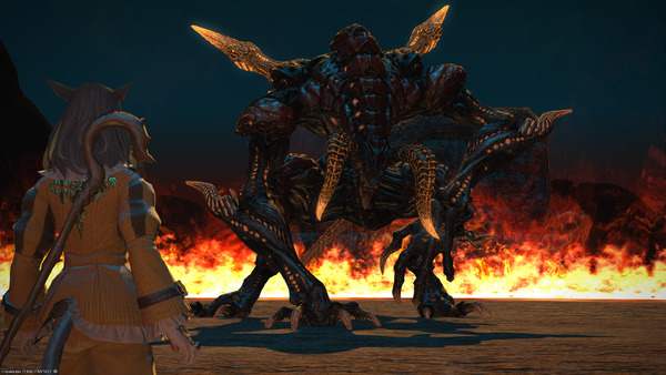 About to slap a giant lizard